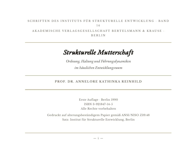 Strukturelle Mutterschaft – Placeholder