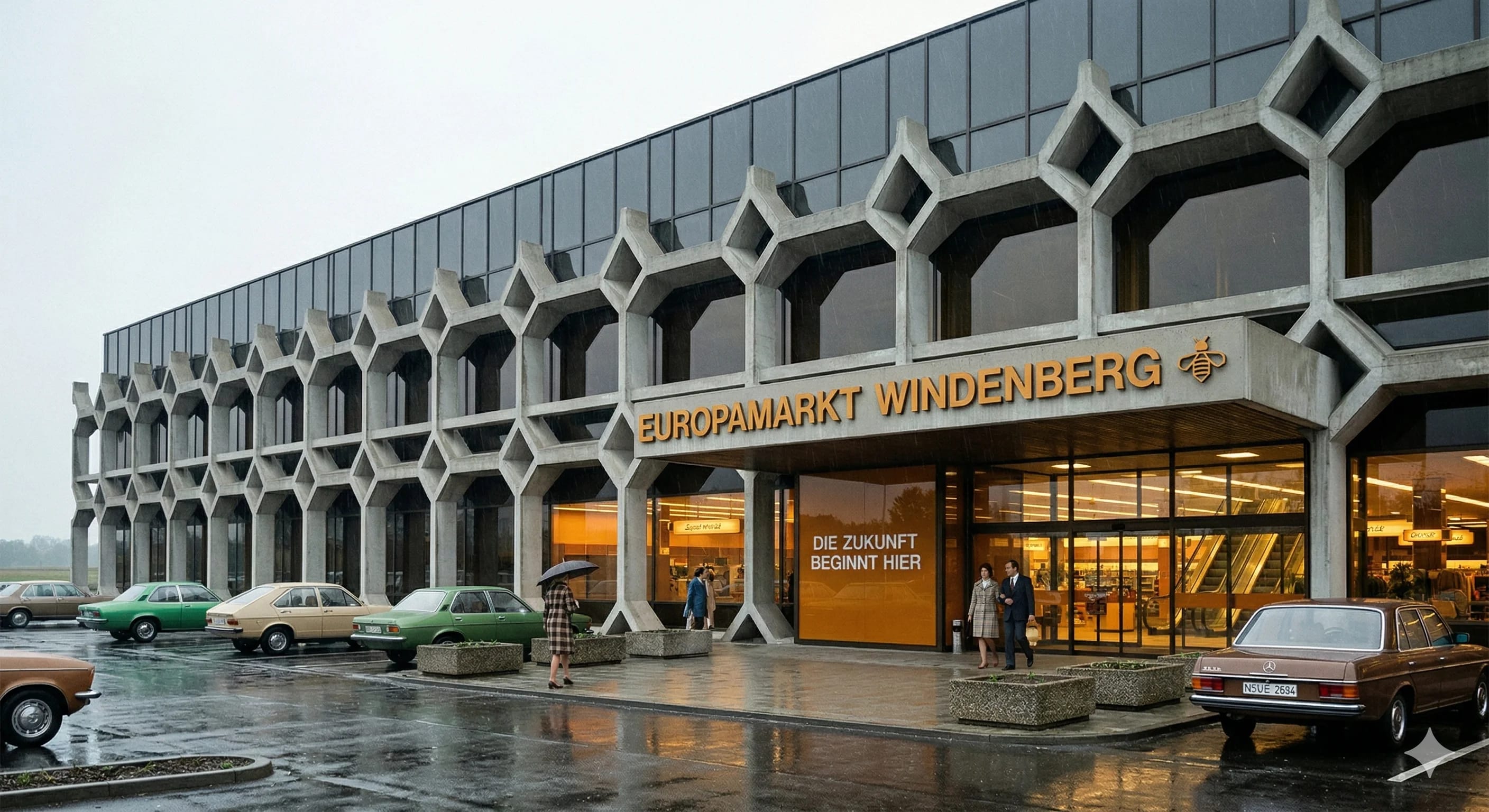 Vorderansicht des Europamarkts Windenberg