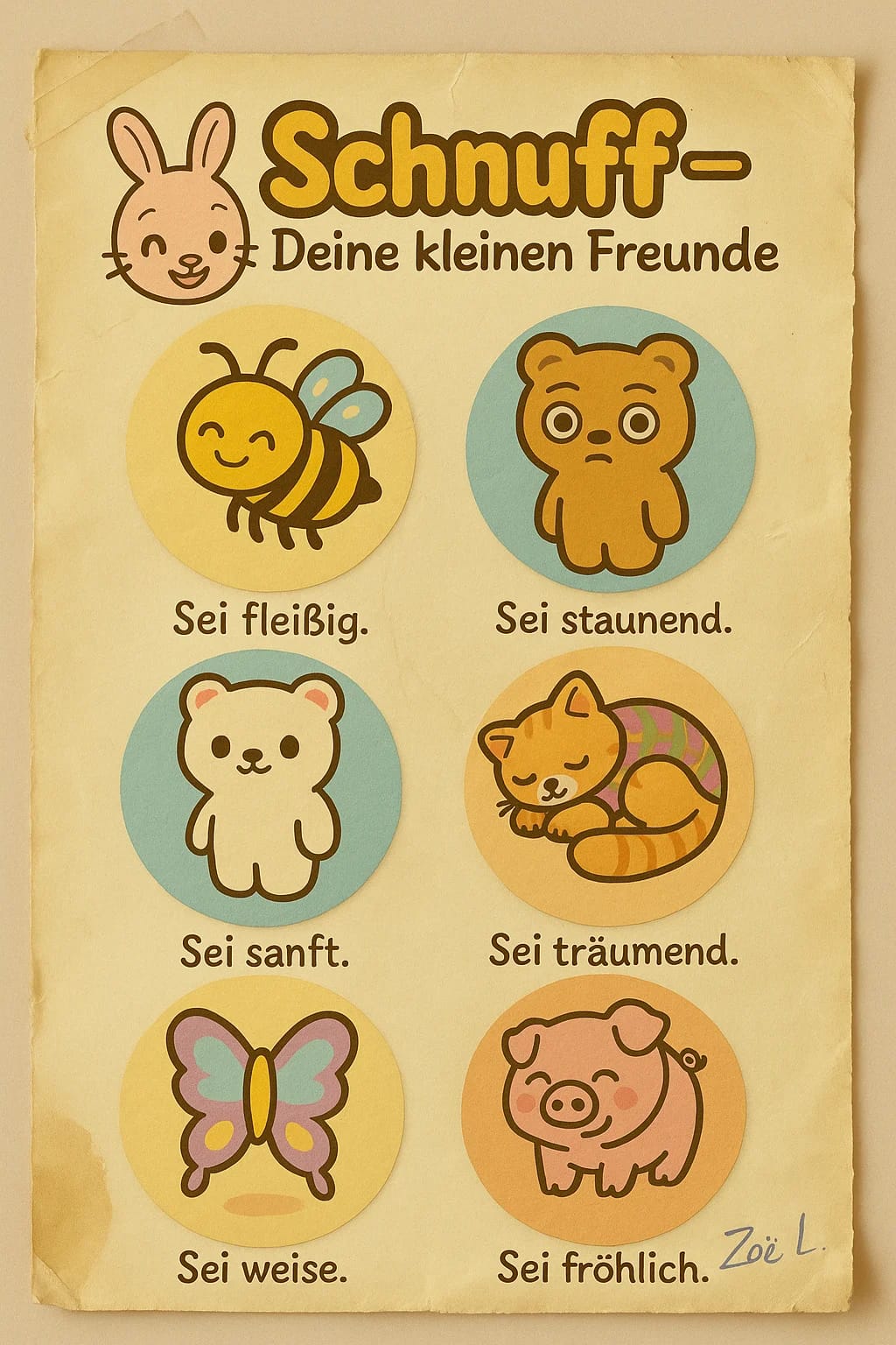 Zoë's Stickervel