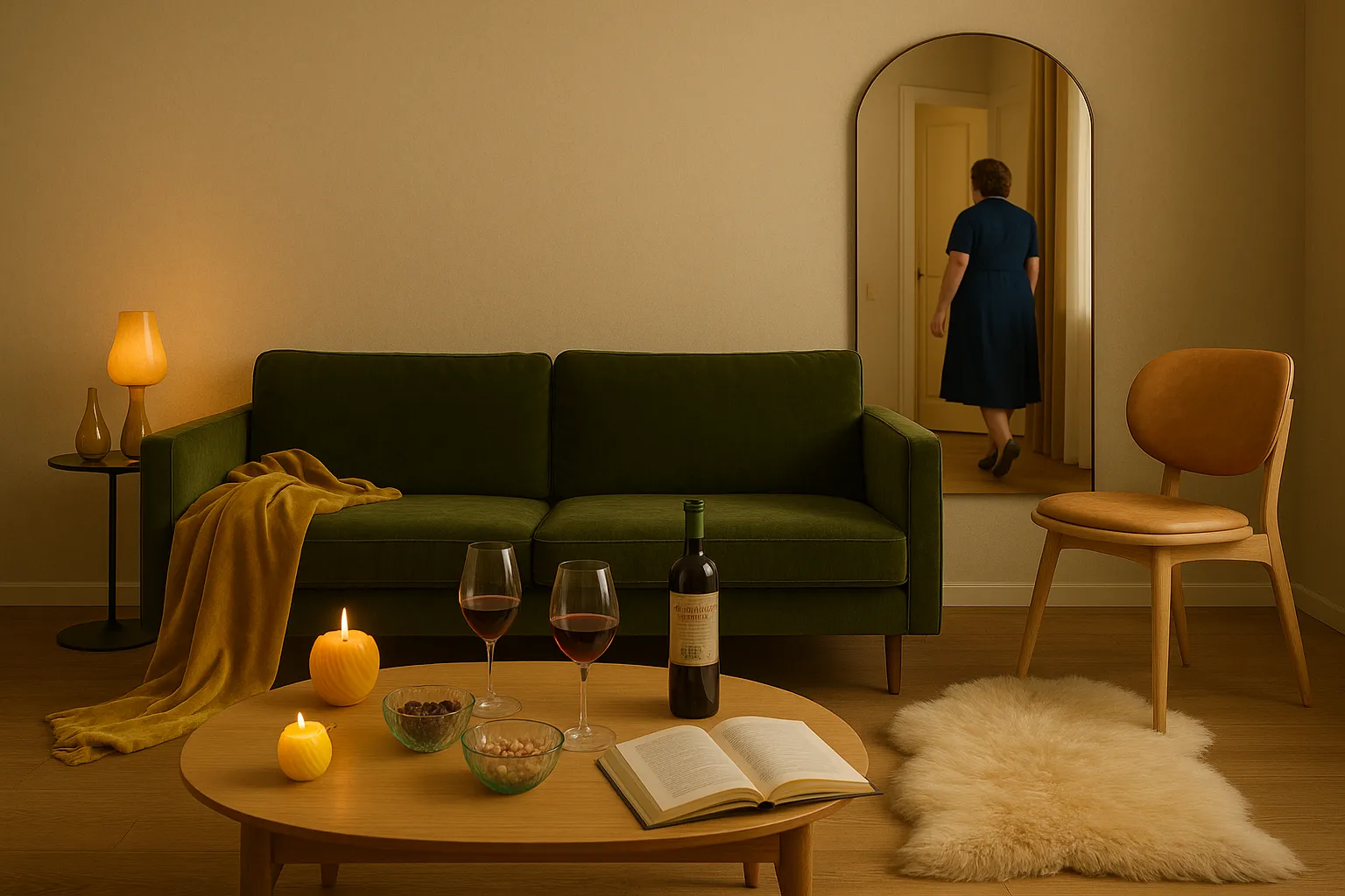 Helga's woonkamer overdag