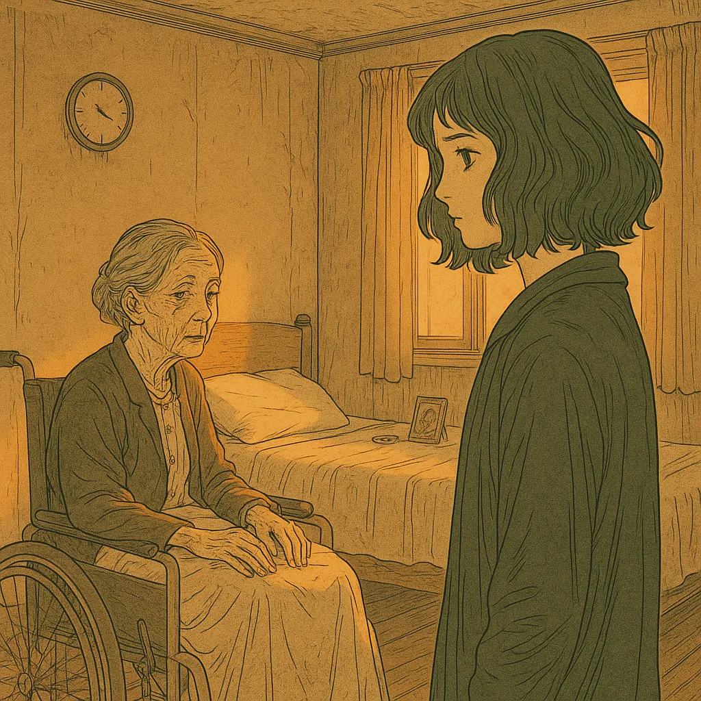 Derde droom venster - Die Frau am Bett